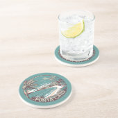 Punta Cana Dominikanische Republik Abzeichen für K Getränkeuntersetzer (Seite)