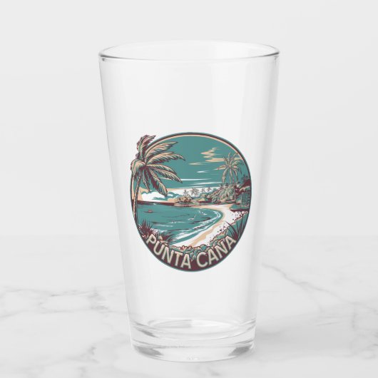 Punta Cana Dominikanische Republik Abzeichen für K Glas (Vorderseite)