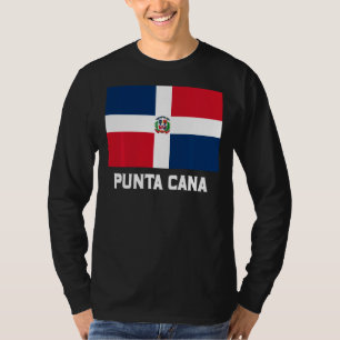 Punta Cana Dominikanische Republik Flaggenemblem E T-Shirt