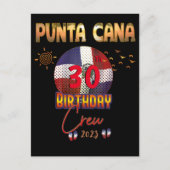 Punta Cana Dominikanische Republik Geburtstag Postkarte (Vorderseite)