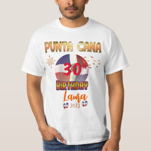 Punta Cana Dominikanische Republik Geburtstagsreis T-Shirt