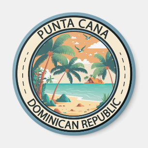 Punta Cana Dominikanische Republik Hut Abzeichen Magnet