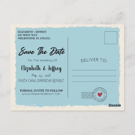 Punta Cana Dominikanische Republik - Karte Save th (Rückseite)