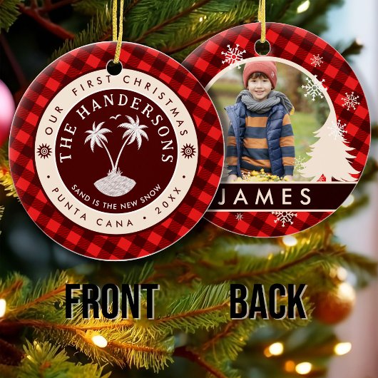 Punta Cana Dominikanische Republik Palme Tree Souv Keramik Ornament