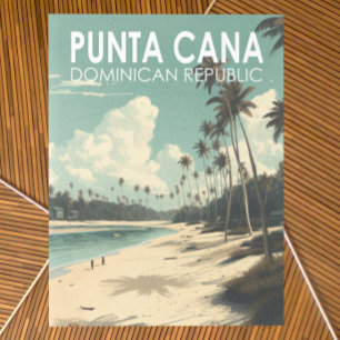 Punta Cana Dominikanische Republik Reise Kunst Vin Postkarte