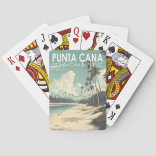 Punta Cana Dominikanische Republik Reise Kunst Vin Spielkarten