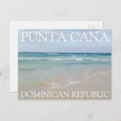 Punta Cana, Dominikanische Republik Relaxing Beach Postkarte (Vorne/Hinten)