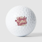 Punta Cana Dominikanische Republik Retro Postkarte Golfball (Vorderseite)