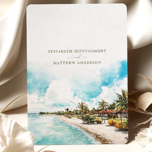 Punta Cana Dominikanische Republik Save the Date Einladung