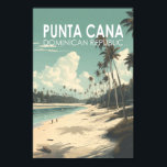 Punta Cana Dominikanische Republik Vintag Poster<br><div class="desc">Punta Cana Vektorgrafik Design. Die Gegend von Bávaro und Punta Cana bilden zusammen das so genannte Costa del Coco,  oder die Coconut Coast,  ein Gebiet mit üppigen All-Inklusive-Resorts.</div>
