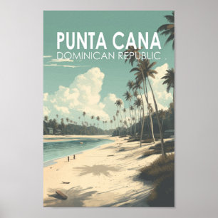 Punta Cana Dominikanische Republik Vintag Poster