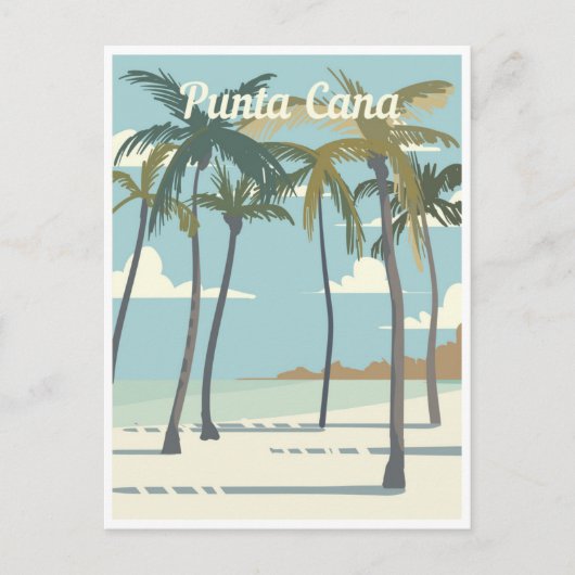 Punta Cana Dominikanische Republik Vintag Postkarte (Vorderseite)