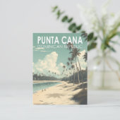 Punta Cana Dominikanische Republik Vintag Postkarte (Stehend Vorderseite)