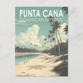 Punta Cana Dominikanische Republik Vintag Postkarte (Vorderseite)