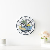 Punta Cana Dominikanische Republik Vintag Runde Wanduhr (Zuhause)