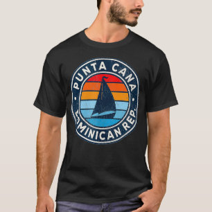 Punta Cana Dominikanische Republik Vintag Sailboat T-Shirt