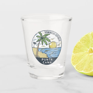 Punta Cana Dominikanische Republik Vintag Schnapsglas