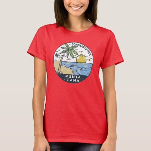 Punta Cana Dominikanische Republik Vintag T-Shirt (Vorderseite)