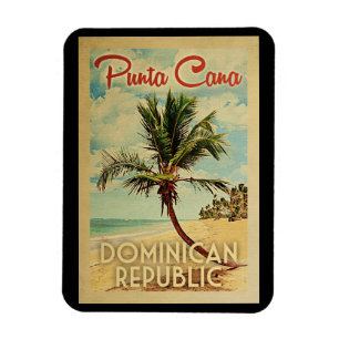 Punta Cana Dominikanische Republik-Vintage Reise Magnet