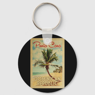 Punta Cana Dominikanische Republik-Vintage Reise Schlüsselanhänger
