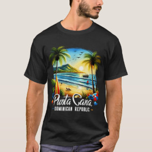 Punta Cana Dominikanische Strandurlaub Familie T-Shirt