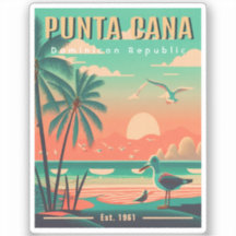 Punta Cana DR. Retro Flamingos Souvenir 1950er