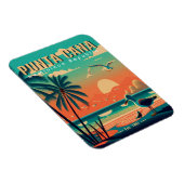 Punta Cana DR. Retro Flamingos Souvenir 1950er Magnet (Rechte Seite)