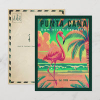 Punta Cana DR. Retro Flamingos Souvenir 1950er