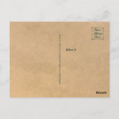 Punta Cana DR Retro Seagull Souvenir tropical Postkarte (Rückseite)