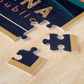 Punta Cana DR. Retro Sunset Souvenirs 1960er Puzzle (Seite)