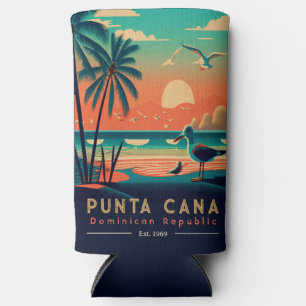 Punta Cana DR. Retro Sunset Souvenirs 1960er Selters Dosenkühler