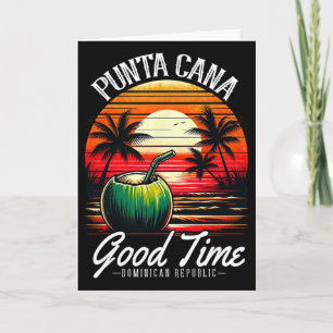 Punta Cana Familienurlaub-Shirt Dominikanische Rep Karte