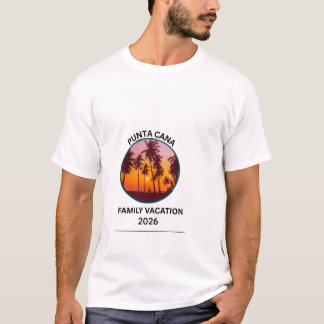 Punta Cana Familienurlaub Tropischer Strand Sonnen T-Shirt