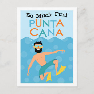 Punta Cana Fun Hipster Travel Postkarte