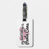 Punta Cana Heart Gepäckanhänger (Rückseite vertikal)