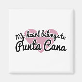 Punta Cana Heart Magnet (Vorne)