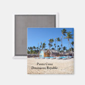 Punta Cana in der Dominikanischen Republik Magnet (Vorderseite/Rückseite)