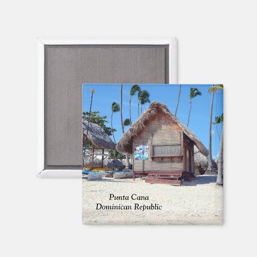 Punta Cana in der Dominikanischen Republik Magnet (Vorderseite/Rückseite)