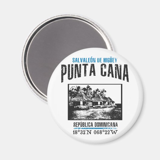 Punta Cana Magnet (Vorderseite/Rückseite)