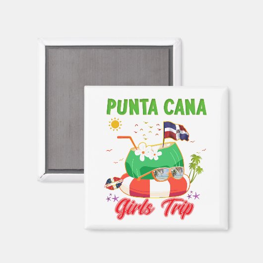 Punta Cana Magnet (Vorderseite/Rückseite)
