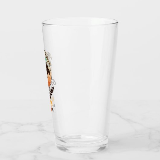 Punta Cana personalize Vacation 2023 Retro 60er Glas (Links)
