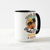 Punta Cana personalize Vacation 2023 Retro 60er Tasse (VorderseiteRechts)