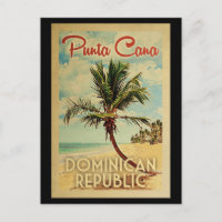 Punta Cana Postcard Dominikanische Republik Vintag
