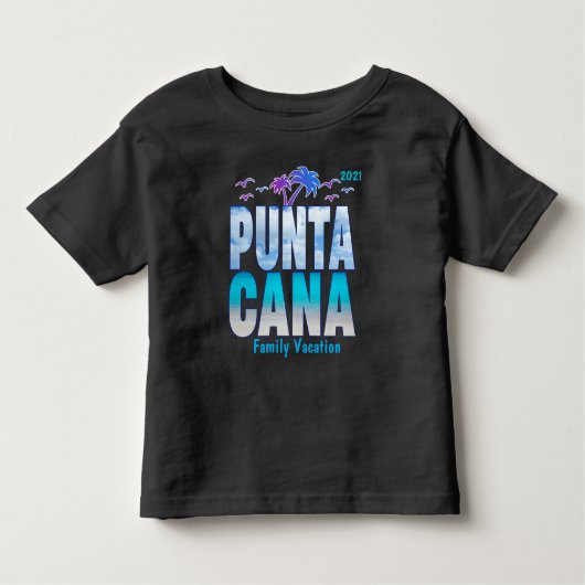 Punta Cana Sommerurlaub Matching T - Shirt (Vorderseite)