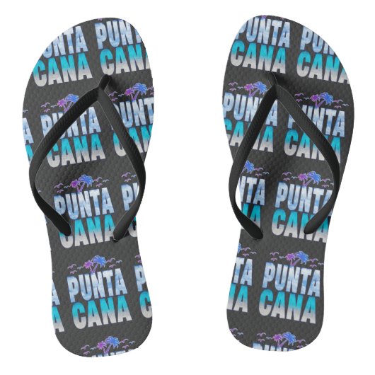 Punta Cana Sommerurlaub Matching T - Shirt Badesandalen (Fußbett)