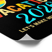 Punta Cana Trip 2026 Beach Vacation Summer Hollida Poster (Ecke)