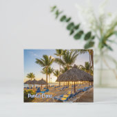 Punta Cana Tropical Beach Resort Sunrise View Postkarte (Stehend Vorderseite)