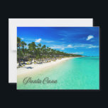 Punta Cana Tropical Sandy Beach Resort View Postkarte<br><div class="desc">Punta Cana in der Dominikanischen Republik</div>