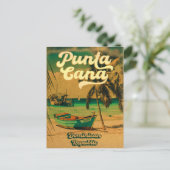 Punta Cana Tropical Wedding Rettet die Termine Postkarte (Stehend Vorderseite)