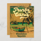 Punta Cana Tropical Wedding Rettet die Termine Postkarte (Vorne/Hinten)